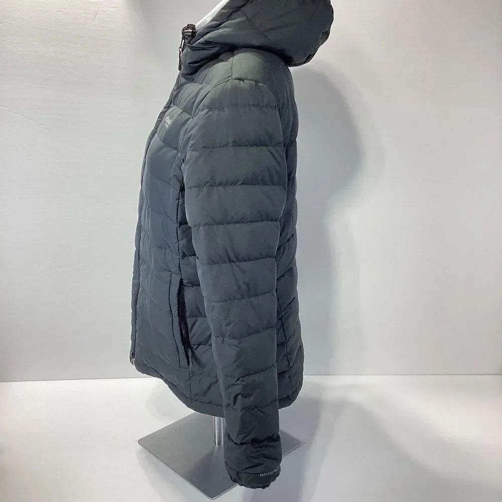Columbia Down Puffer Reversable Coat Gray and Polka Dot Women’s Size L - Picture 4 of 14